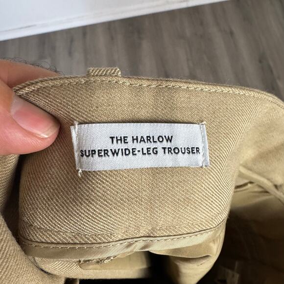 Madewell Harlow Superwide Leg Brushed Twill Trouser Pants US Women's 6 New - Picture 5 of 8